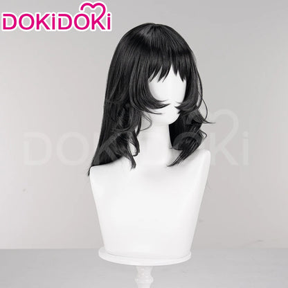 IN STOCK Anya Daisuke Cosplay Wig Game Mouthwashing DokiDoki Women Black Short Hair Anya Halloween Cosplay Free Wig Cap