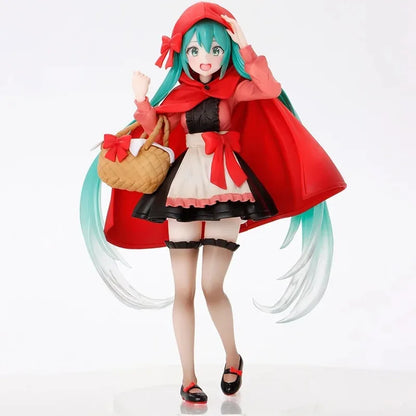 Bandai Hatsune Miku Wonderland Little Red Riding Hood 18CM PVC Model