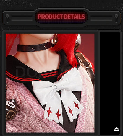 Ukinami Yuzuha Cosplay Costume Game Zenless Zone Zero DokiDoki-SR ZZZ Women Cute Pink Sweater Yuzuha Halloween Cosplay