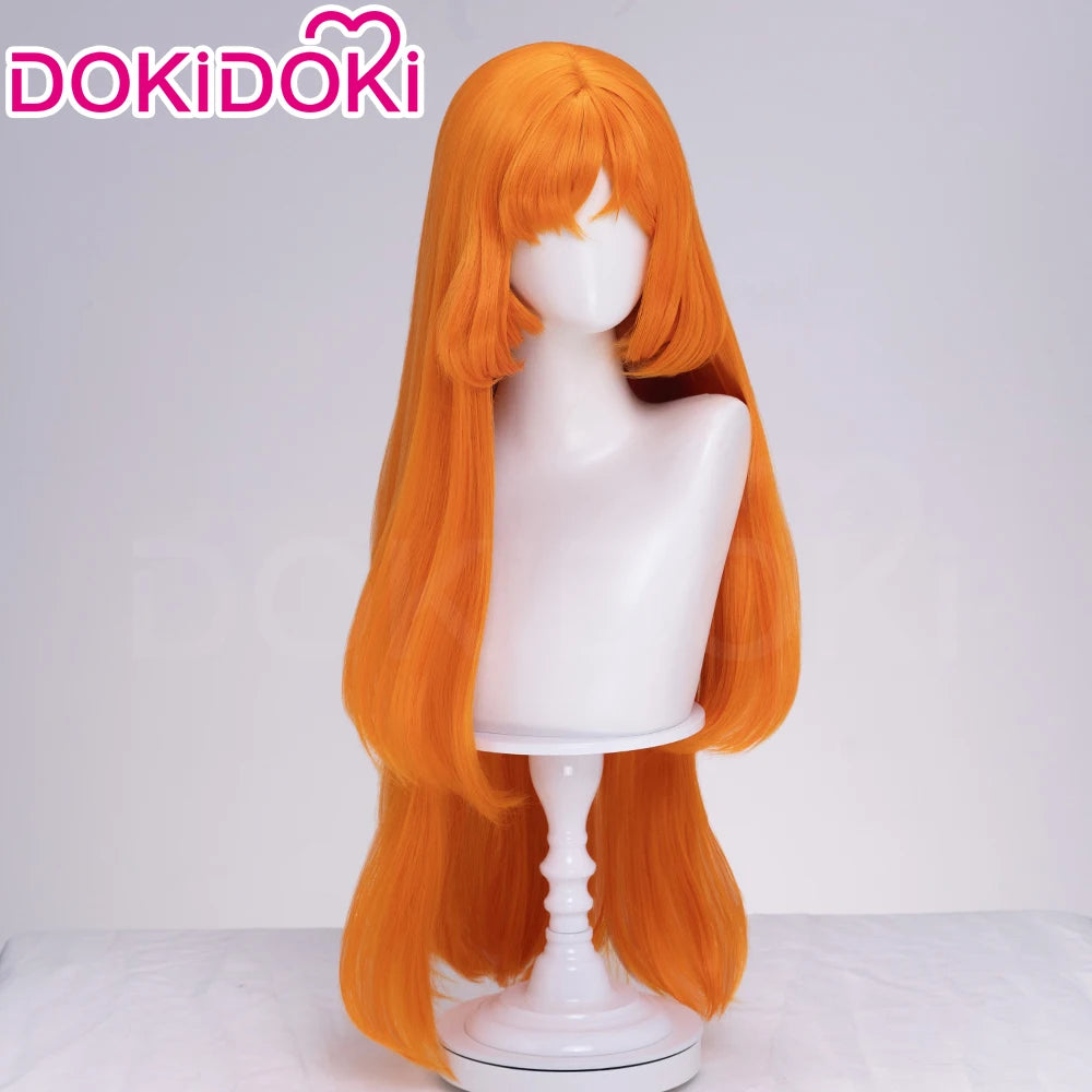 IN STOCK Rodion Ishmael Hong Lu Cosplay Wig Game DokiDoki Women Men 90cm Orange Black Long Hair Ishmael Cosplay Free Wig Cap