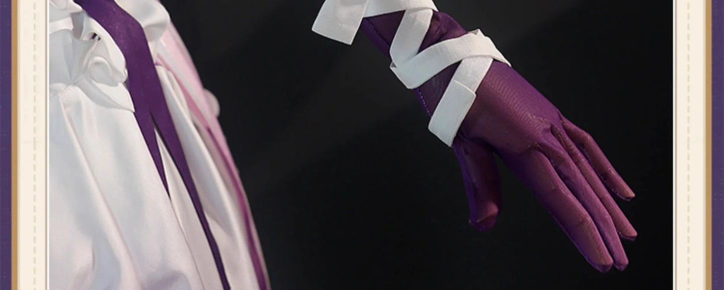 Honkai Star Rail Castorice Cosplay Costume Wig Dress Headwear Earrings Butterfly Props Halloween Party for Women Girls Carnival