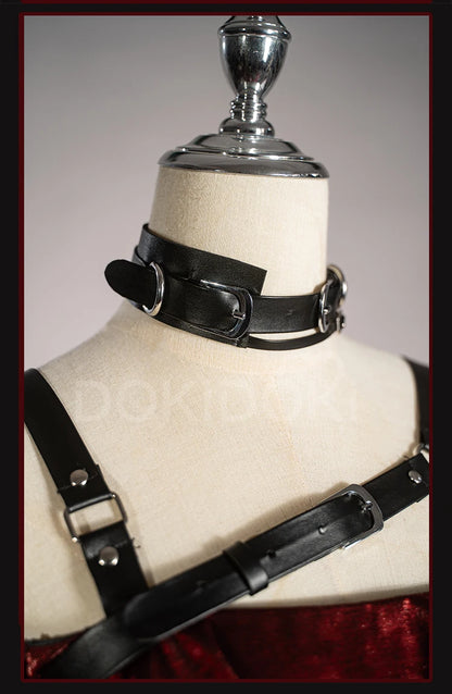 IN STOCK Enchanting Veil Heroine Cosplay Costume Game Love and Deepspace【S-2XL】DokiDoki-R Women Red Dress Shoes Sylus Plus Size