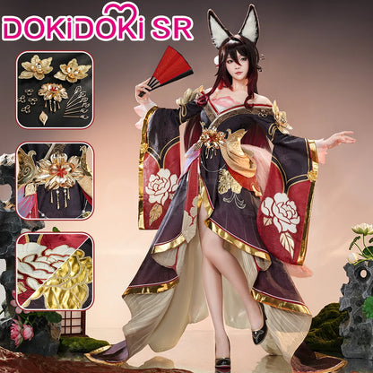 IN STOCK Fugue Cosplay Costume Game Honkai:Star Rail DokiDoki-SR Honkai Women Costume Tingyun Fugue Cosplay Ears Tail Christmas