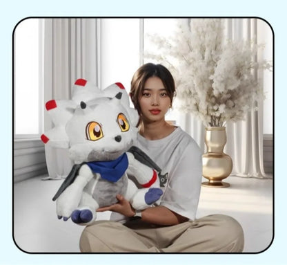40CM Gammamon Plushies English Gammamon Cartoon Anime Peluche Kawaii Ornament Comfortable Soft Doll Children's Toy Gifts