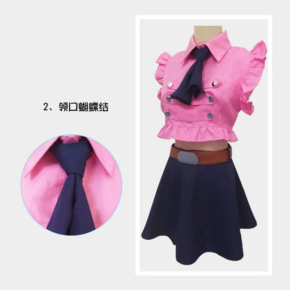 The Seven Deadly Sins Elizabeth Liones Dress Set Polyester Women
