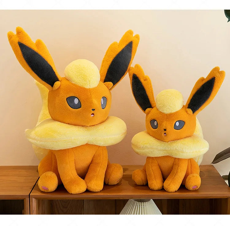 45/80cm Flareon Pokemon Plush Toys Large Anime Doll Cute Pillow Cartoon Giant Pokémon Plushie Stuffed Gift for Kids Christmas