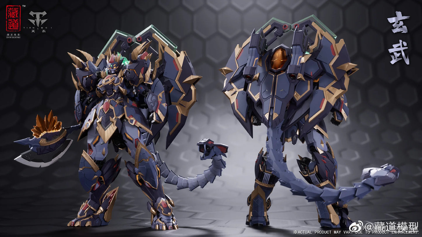 【In Stock】 Tang Dao Model Collectible Alloy Mecha Action Figure Four Holy Beasts Xuanwu CD-04 Finished Product National Creation