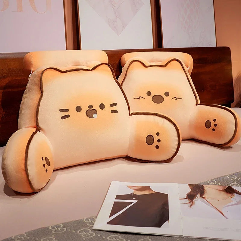Comfortable Thickened Lumbar Support Cushion With Headrest Cartoon Cookie Anime Back Cushion Chair Bed Office Bedroom Girl