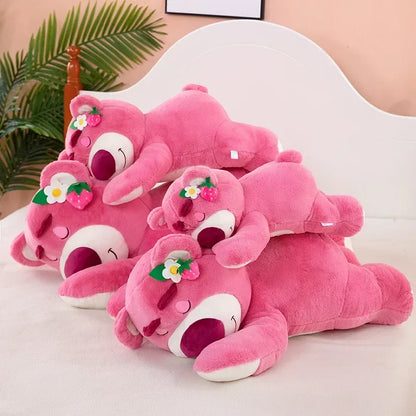 110cm Large Big Size Disney Lotso Kawayi Anime Plush Stuffed Doll Room Decorated with Lovely Pillow Children's Holiday Gifts