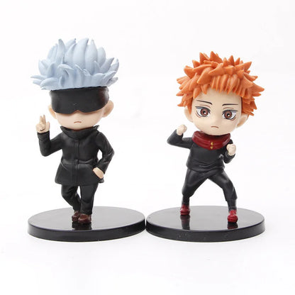 6Pcs/set Jujutsu Kaisen Anime Figure Gojo Satoru Yuji Itadori Figure Doll Toy Action Figure Yuji Itadori Fushiguro Model Toys