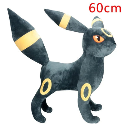 60cm Umbreon Pokemon Plush Toys Anime Doll Cute Ornament Pokémon Cartoon Stuffed Plushie Pillow Noctali Gift for Kids Christmas