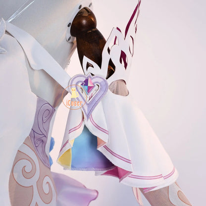 Honkai Star Rail Cyrene Cosplay Costume Wig Dress Headwear Earrings New Skin Outfit Elysia Amphoreus Halloween Party Women Girls
