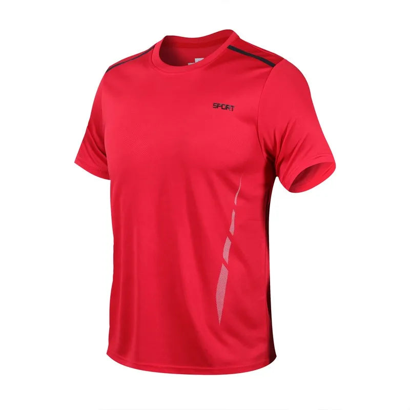 Chrlck Men’s Quick Drying Breathable Running and Outdoor Sports Set – T-Shirt Shorts with Soft Elasticity for Hiking