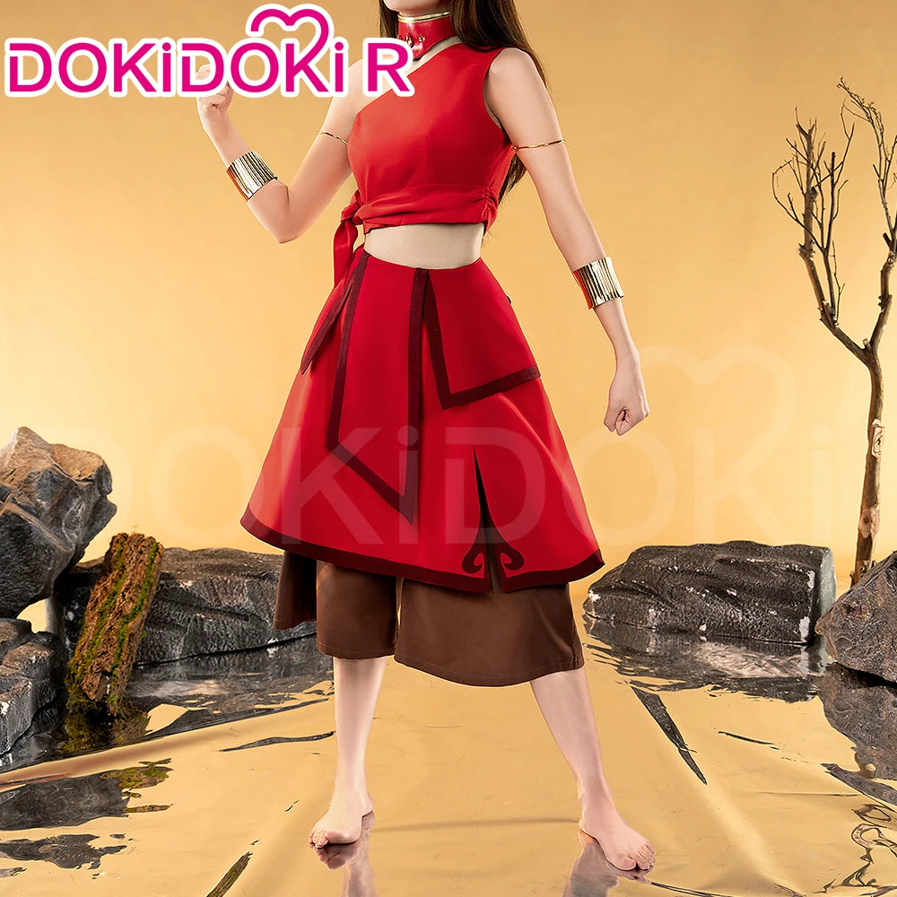 Katara Cosplay Costume Anime Cosplay【S-3XL】DokiDoki-R Women Red Dress Katara Costume Plus Size