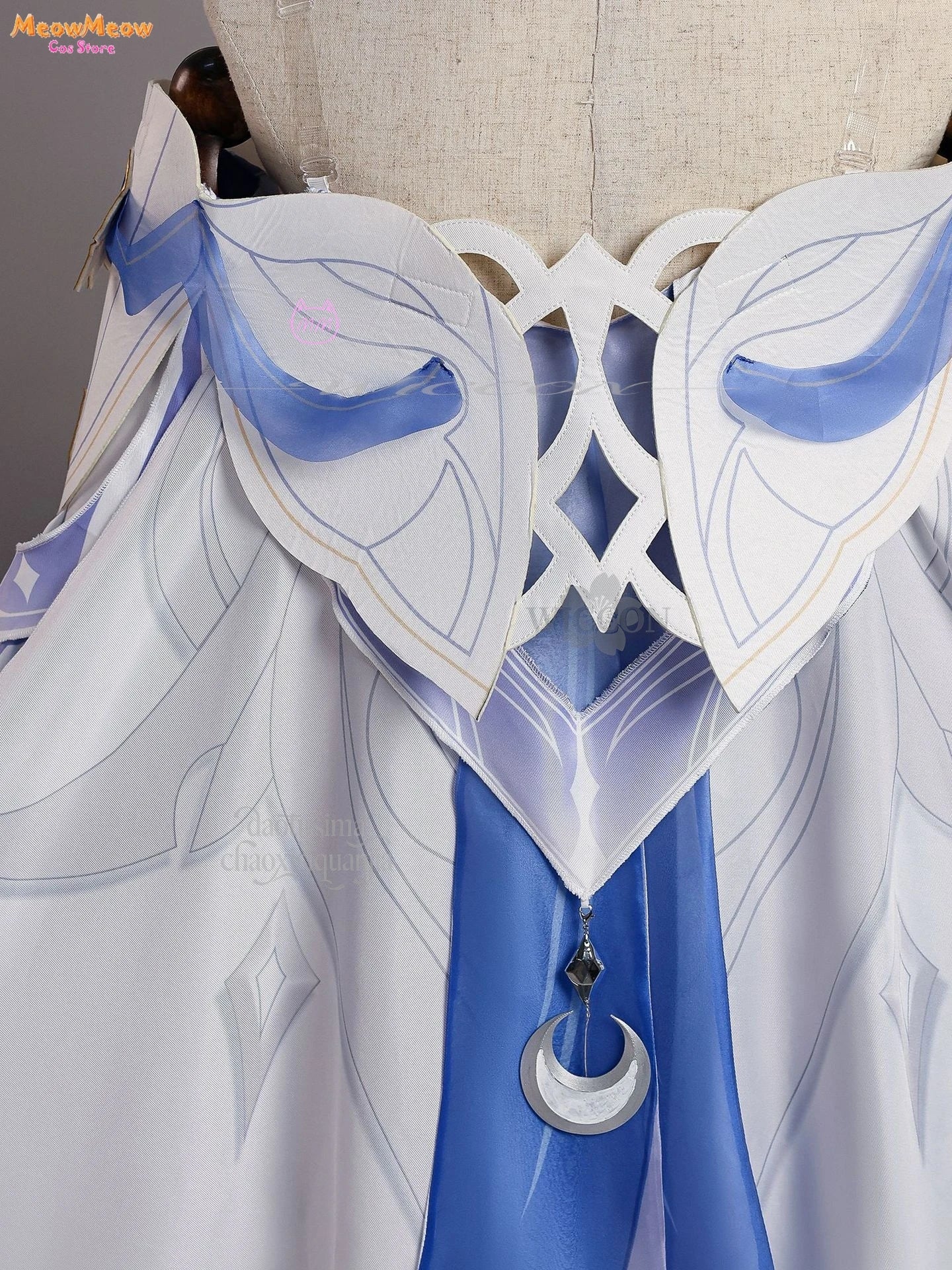 Genshin Impact Moon Goddess Columbina Cosplay Suit Polyester