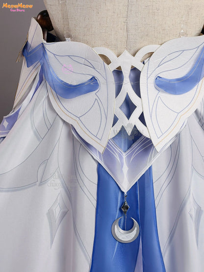 Genshin Impact Moon Goddess Columbina Cosplay Suit Polyester