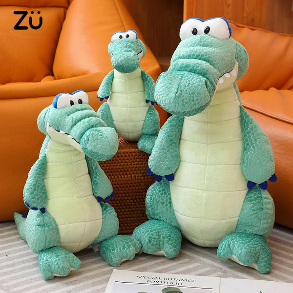 25-50cm Cartoon Crocodile Plush Toy Soft Alligator Stuffed Animal Cute Cayman Doll Birthday Gift for Boys and Girls