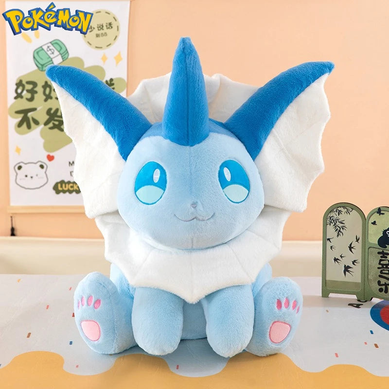30-60CM Big Size Pokemon Plushies Vaporeon Kawaii Peluche Cartoon Anime Stuffed Animal Comfortable Soft Doll Children Toy Gift