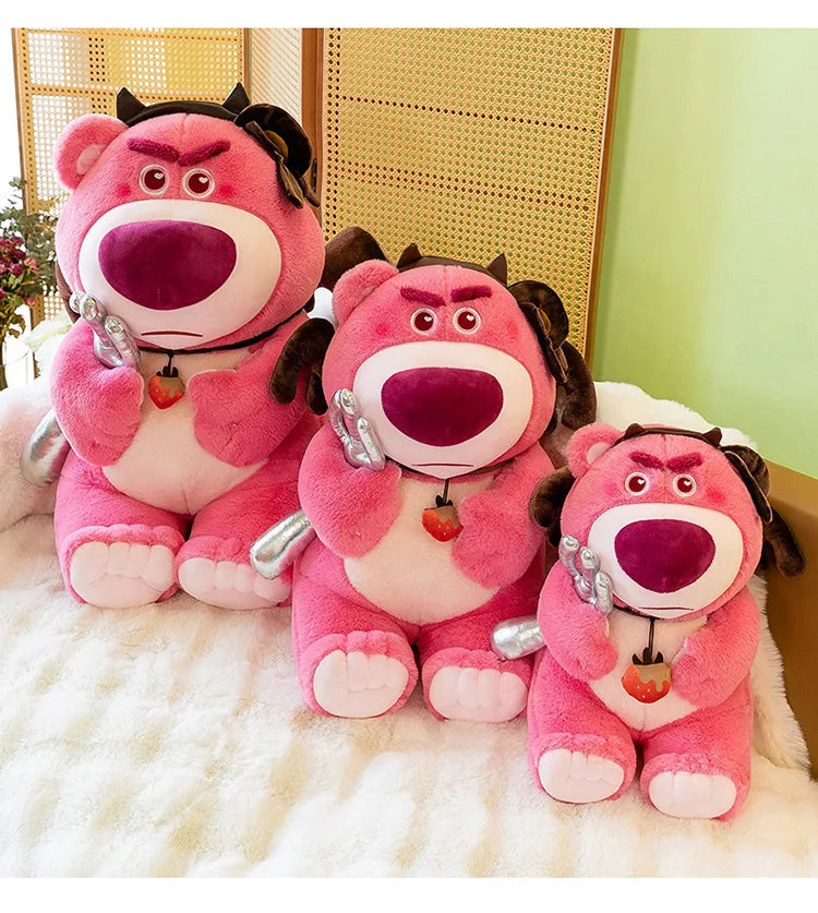 45/60/75cm Big Size Lotso Disney Anime Plush Stuffed Doll Kawaii Room Decor Plushies Children Cartoon Pillow Holiday Gifts