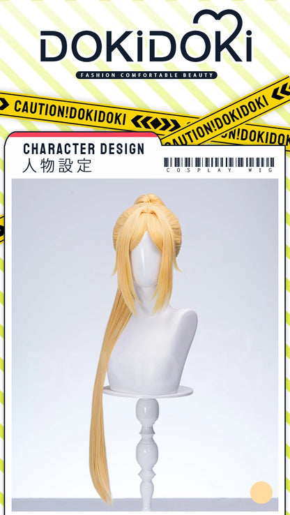 Trigger Wig Game Zenless Zone Zero DokiDoki ZZZ Trigger Cosplay Women 80cm Yellow Long Hair Free Wig Cap