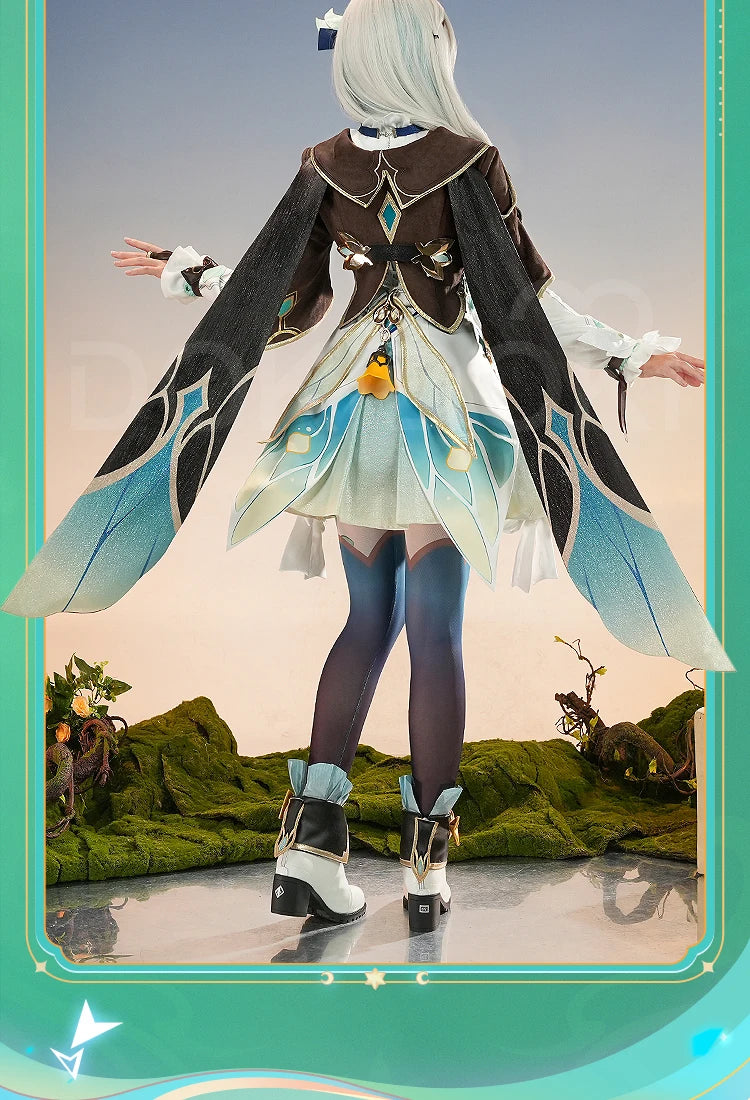 IN STOCK Firefly Cosplay Costume Game Honkai: Star Rail DokiDoki-SR HSR Female Cute Costume Outlet Firefly Cosplay Wig Halloween