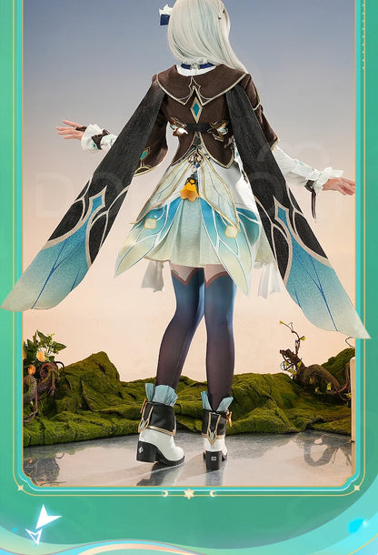 IN STOCK Firefly Cosplay Costume Game Honkai: Star Rail DokiDoki-SR HSR Female Cute Costume Outlet Firefly Cosplay Wig Halloween