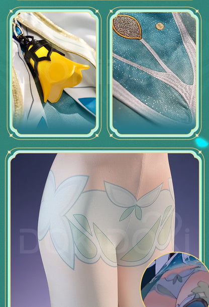 IN STOCK Firefly Cosplay Costume Game Honkai: Star Rail DokiDoki-SR HSR Female Cute Costume Outlet Firefly Cosplay Wig Halloween