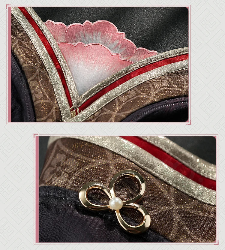 IN STOCK Fugue Cosplay Costume Game Honkai:Star Rail DokiDoki-SR Honkai Women Costume Tingyun Fugue Cosplay Ears Tail Christmas