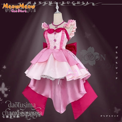 Mermaid Melody Nanami Ruchia Adult Costume Polyester Set