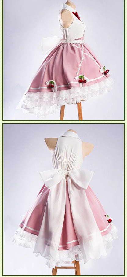 IN STOCK UWOWO Game Arknights Nightmare The Ferry Girl Cosplay Costume Pink Dress Halloween Costume