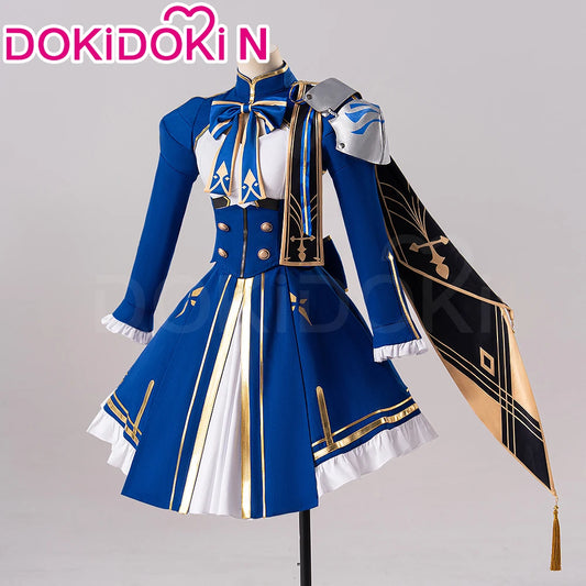 Saber Cosplay Costume Game Honkai: Star Rail x Fate【XS-3XL】DokiDoki-N Women Blue Saber HSR Costume Plus Size