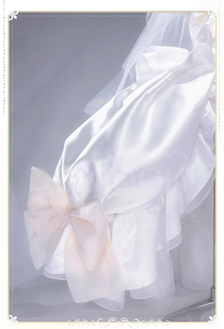 Hinamori Amu Cosplay Costume Anime Shugo Chara Cosplay DokiDoki-R Women Angel White Wedding Dress Hinamori Amu Costume Halloween