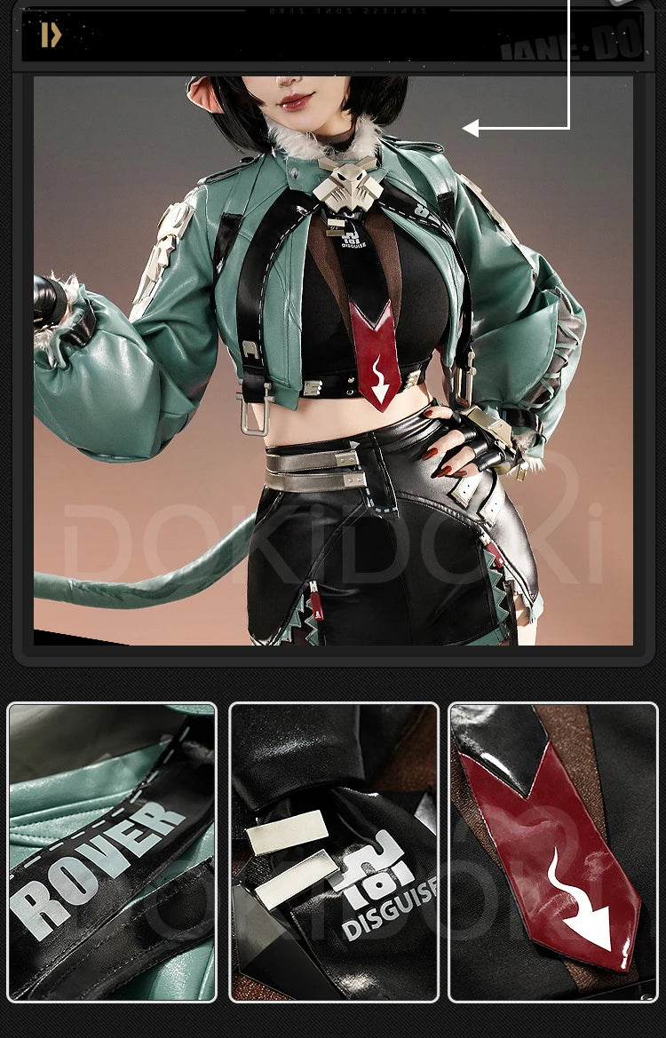 IN STOCK Jane Doe Cosplay Costume Game Zenless Zone Zero Cosplay 【S-2XL】DokiDoki-SR ZZZ Women Metal Accessory Mice Halloween