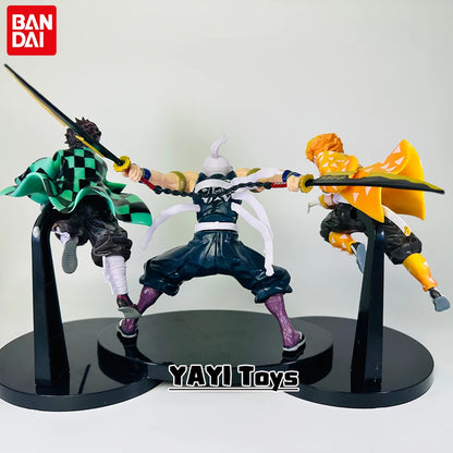 Hot Anime Demon Slayer Figure Tanjirou Agatsuma Zenitsu Kyoujurou Anime Model Action Figure PVC collection Toy for Kids Gift