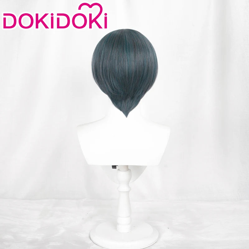 IN STOCK Ciel Phantomhive Wig Anime DokiDoki Ciel Cosplay Wig Men Halloween Short Hair Free Wig Cap