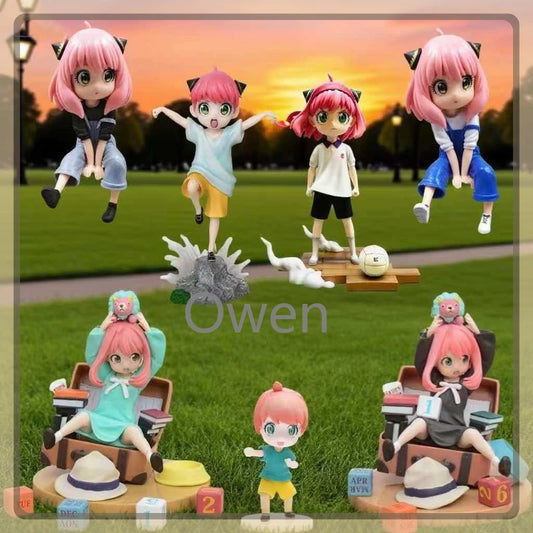 Manga Spy Family Action Figure Sport Student Forger Anya Model Cute Football Figurine Toy PVC Collectible Ornament Birthday Gift