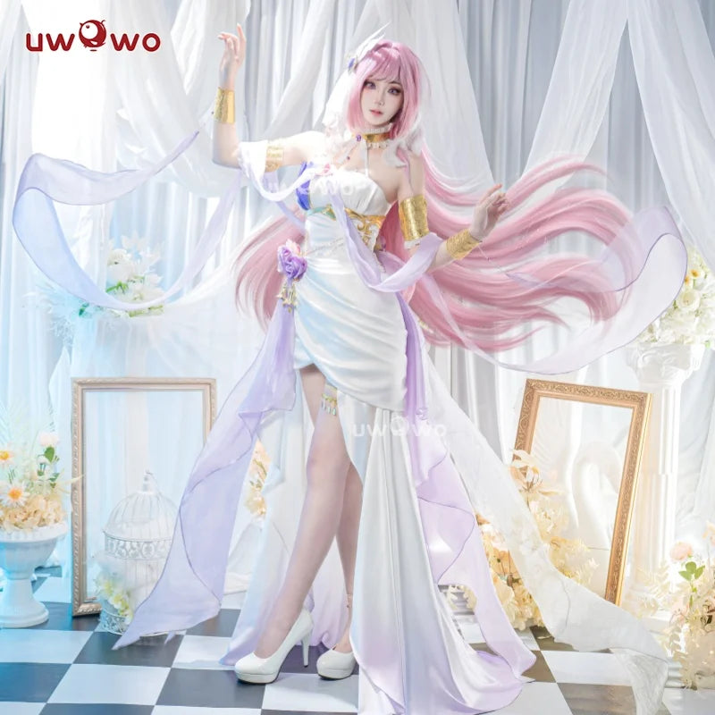 IN STOCK UWOWO Elysia Cosplay Game Honkai Impact 3: Elysia Gown Fanart Cosplay Costume Halloween Costume