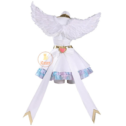 Anime New Panty Stocking with Garterbelt Pantiel Cosplay Costume Panty Anarchy Angel Skirt Wings Halloween Party for Women Girls