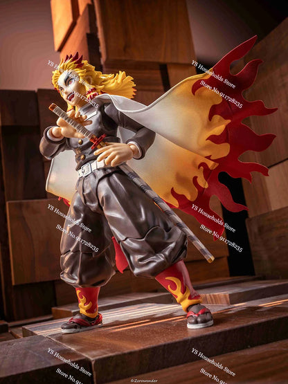 1/12 Rengoku Kyoujurou Anime Figure Mini Red White Cloak Toys Clothes Accessory For 6" Demon Slayer Shf Figma BUZZmod Soldier