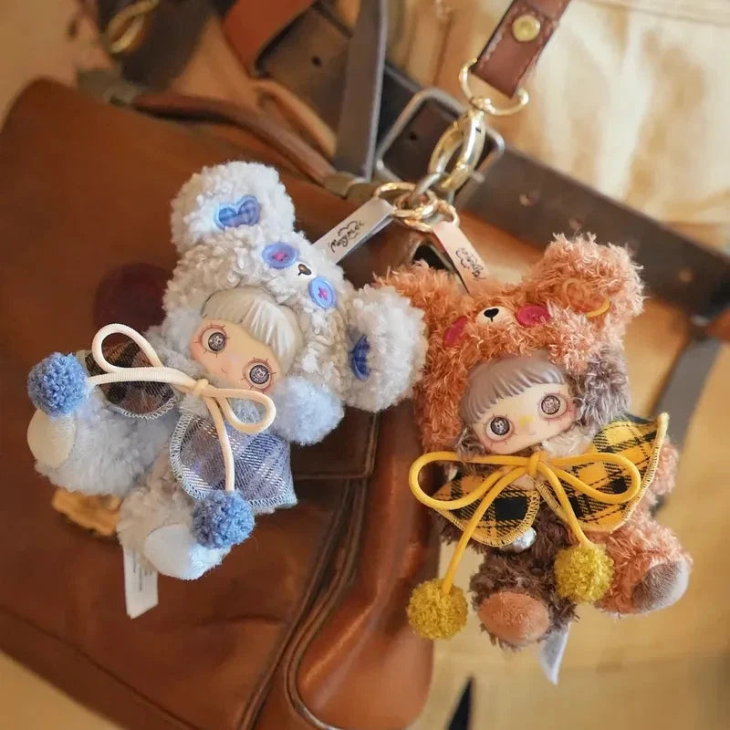Maymei Tiny Bear Cookie Series Plush Blind Box Keychain Doll Backpack Pendant Desktop Ornament Decoration Figure Model Girl Gift