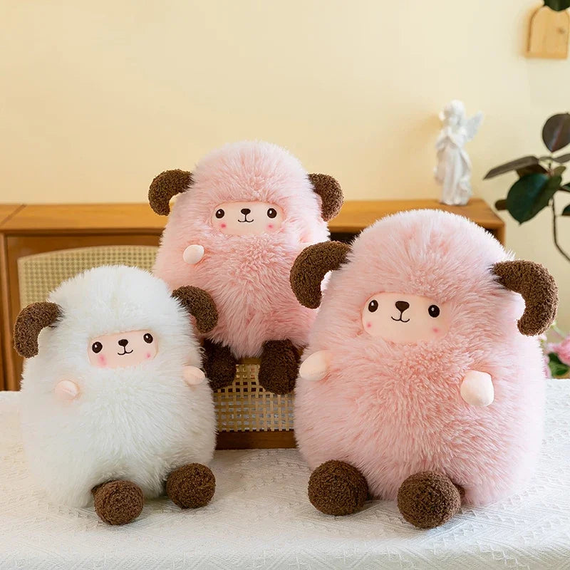 Sheep Doll Plush Toy Cute Sheep Soft Stuffed Animal Sleeping Pillow Cushion Christmas Gifts for Kids and Girls