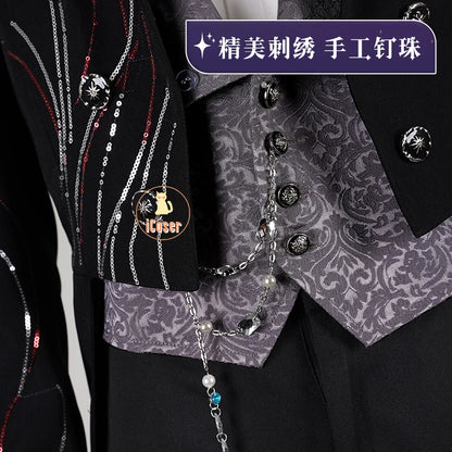 Love and Deepspace Rafayel Wedding Cosplay Costume Wig Suit Uniform Halloween Party for Women Men Carnival Game Outfit iCoser