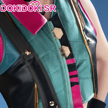 IN STOCK Jinxx Powderr Cosplay Costume Anime Cosplay【S-3XL】DokiDoki-SR Women Jinxx Powderr Vest Cosplay Plus Size