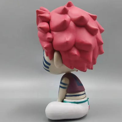 Demon Slayer Kimetsu No Yaiba Q Version Cute Upper Rank Three Akaza Head Movable Pvc Model Desktop Ornament Collection Fan Toy