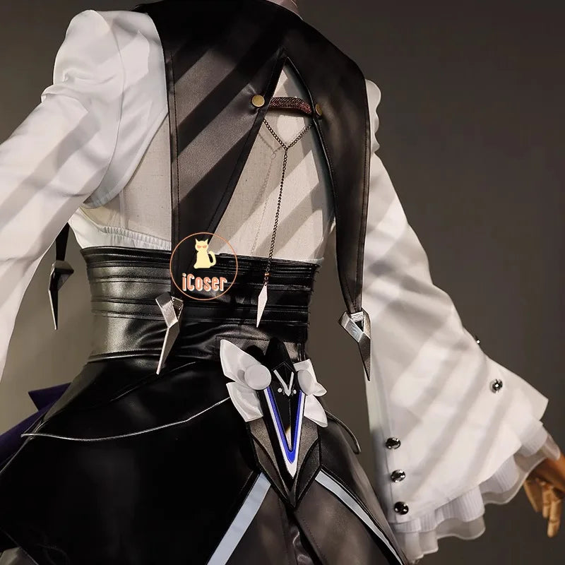 iCoser Zenless Zone Zero Vivian Cosplay Costume Dress Uniform Headwear Mockingbird Metal Props Halloween Party Women Carnival