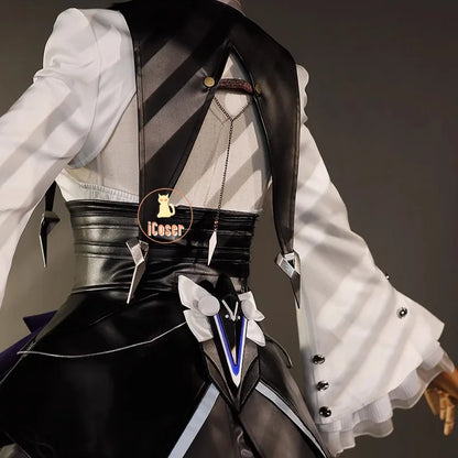 iCoser Zenless Zone Zero Vivian Cosplay Costume Dress Uniform Headwear Mockingbird Metal Props Halloween Party Women Carnival