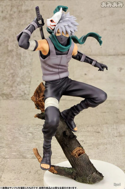 19cm Hot Cartoon Naruto Anime Figure Hatake Kakashi Action Figure Dark Ninja Kakashi Figurine PVC Collection Model Doll Toys