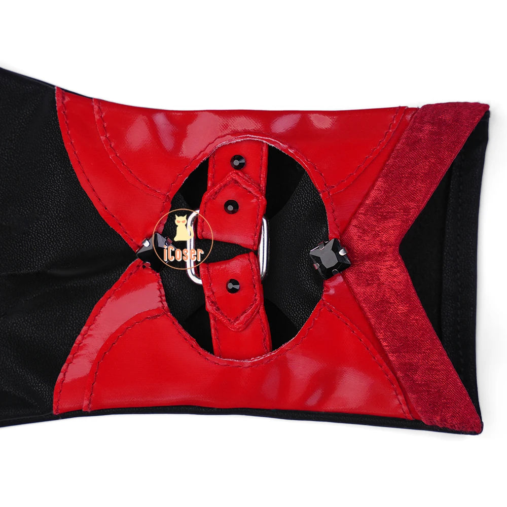 Love and Deepspace MC Cosplay Costume Midnight Waltz Red Dress Heroines New Skin Outfit Sylus Halloween Party for Women Girls