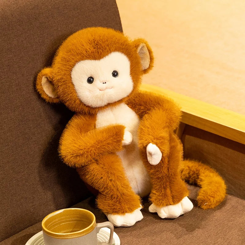 Simulation Animal monkey Plush Doll Cute Cartoon monkeys Stuffed Toy For Children Kids Girls kawaii room decor ﻿