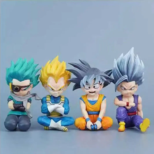 10cm/3.93in Anime Dragon Ball Figure Daima Goku Vegeta Granola Gohan Action Figures Pvc Statue Collection Model Toys Gifts